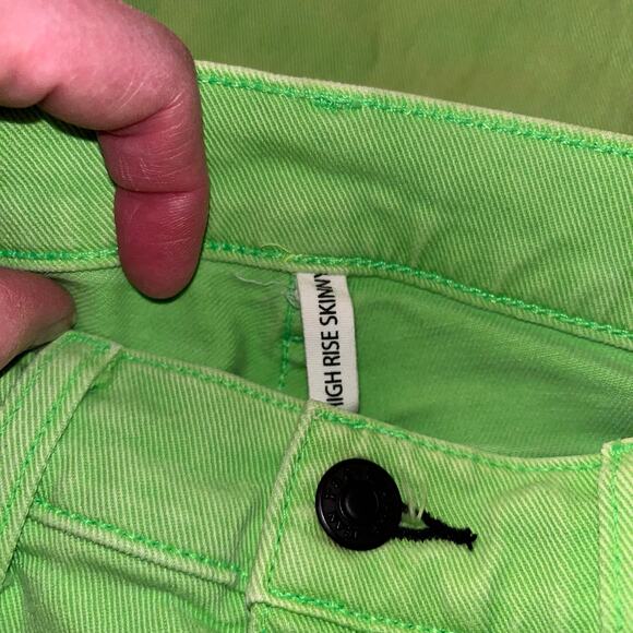 rag & bone High Rise Skinny | Size 27 | Color Lime - Picture 7 of 8